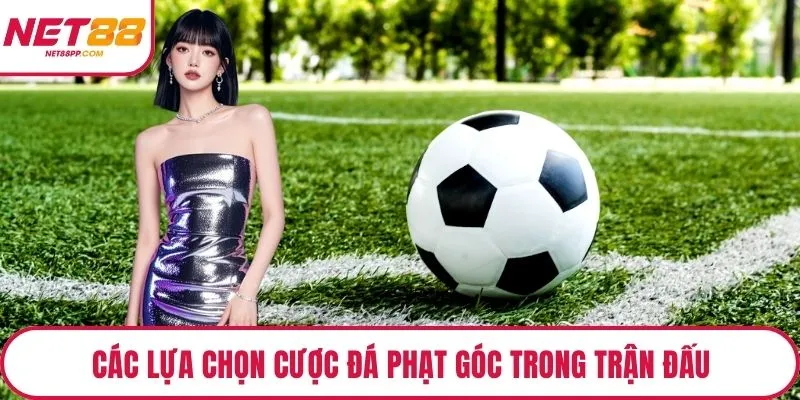 Các lựa chọn cược đá phạt góc trong trận đấu